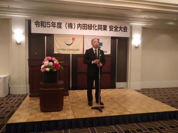 取締役副社長の貝森直樹より乾杯のことば<br>